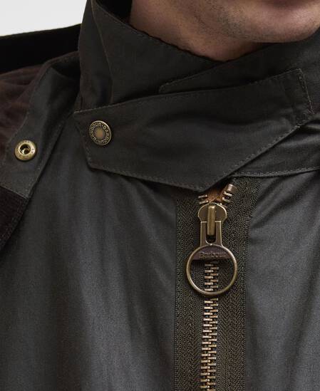 Re-Engineered Bardon Spey Waxed Jacket Olive
