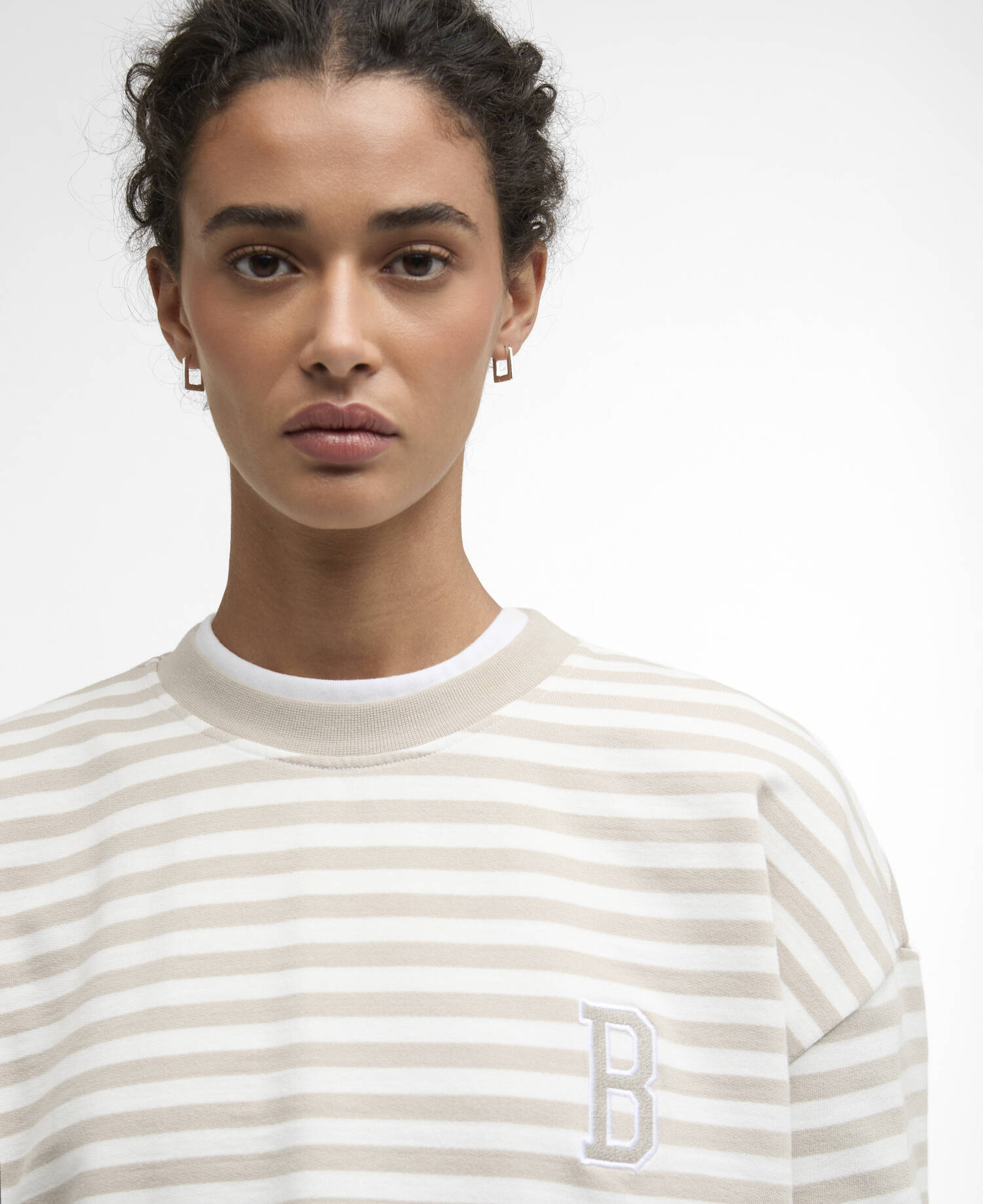 Gabby Striped Sweatshirt Mist Stripe image number 3