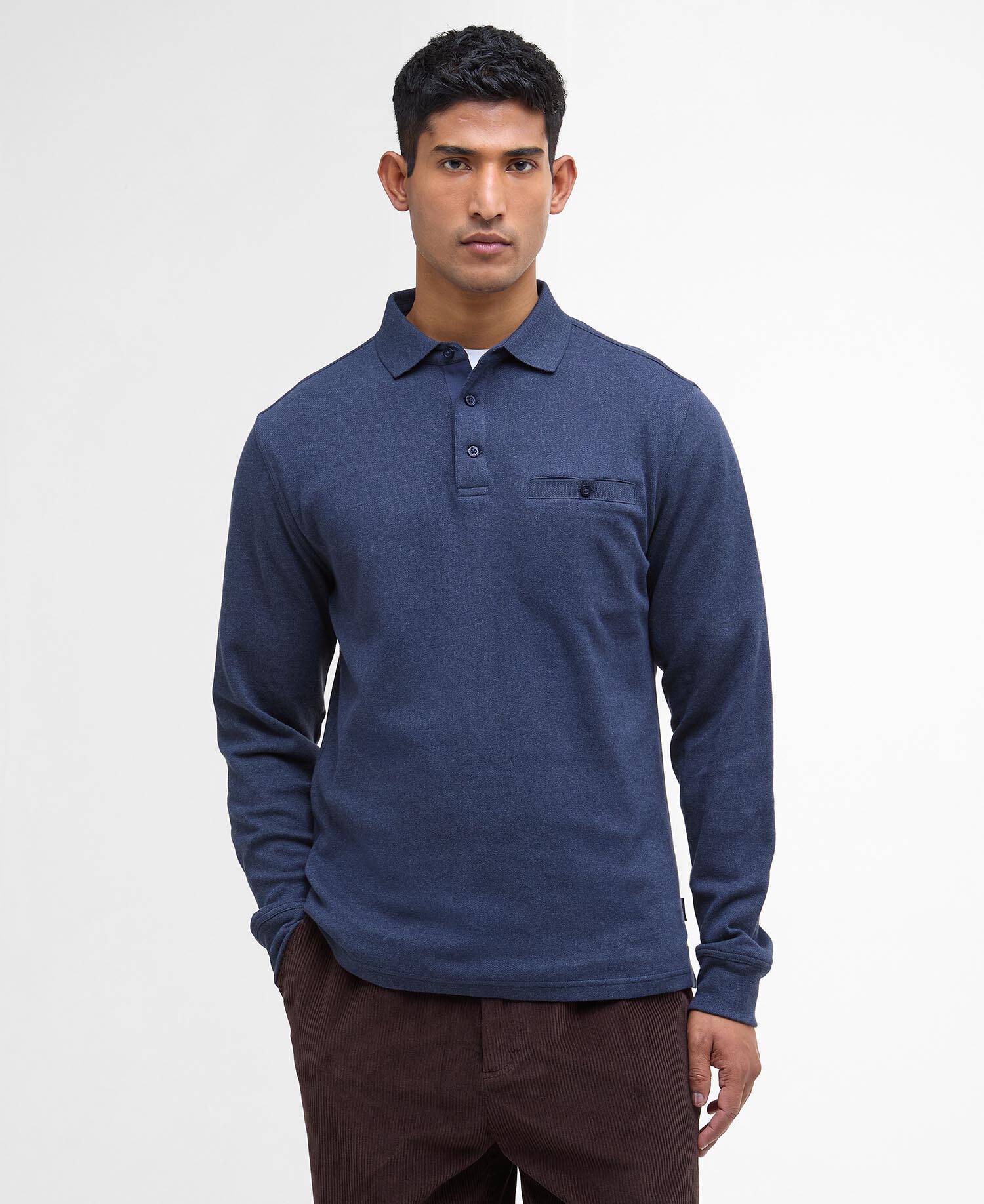 Farmwell Tailored Long-Sleeved Polo Shirt image number 0