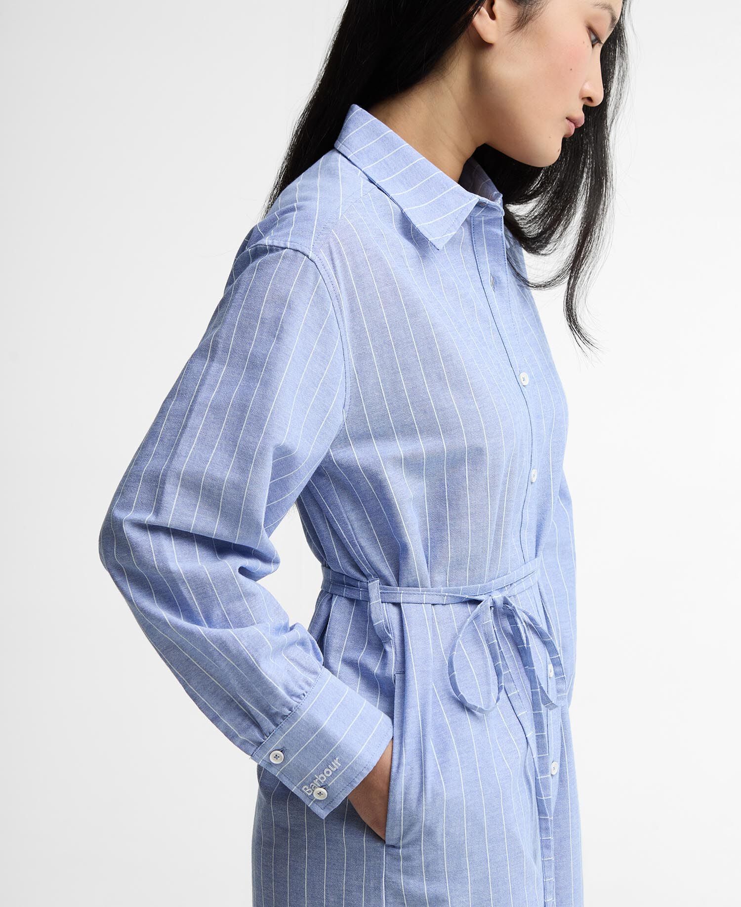 Avon Striped Shirt Dress Chambray/White Stripe