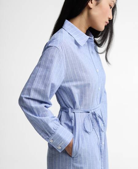 Avon Striped Shirt Dress Chambray/White Stripe