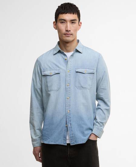 Hickman Chambrey Shirt Washed Indigo