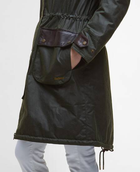 Durham City Waxed Parka Fern
