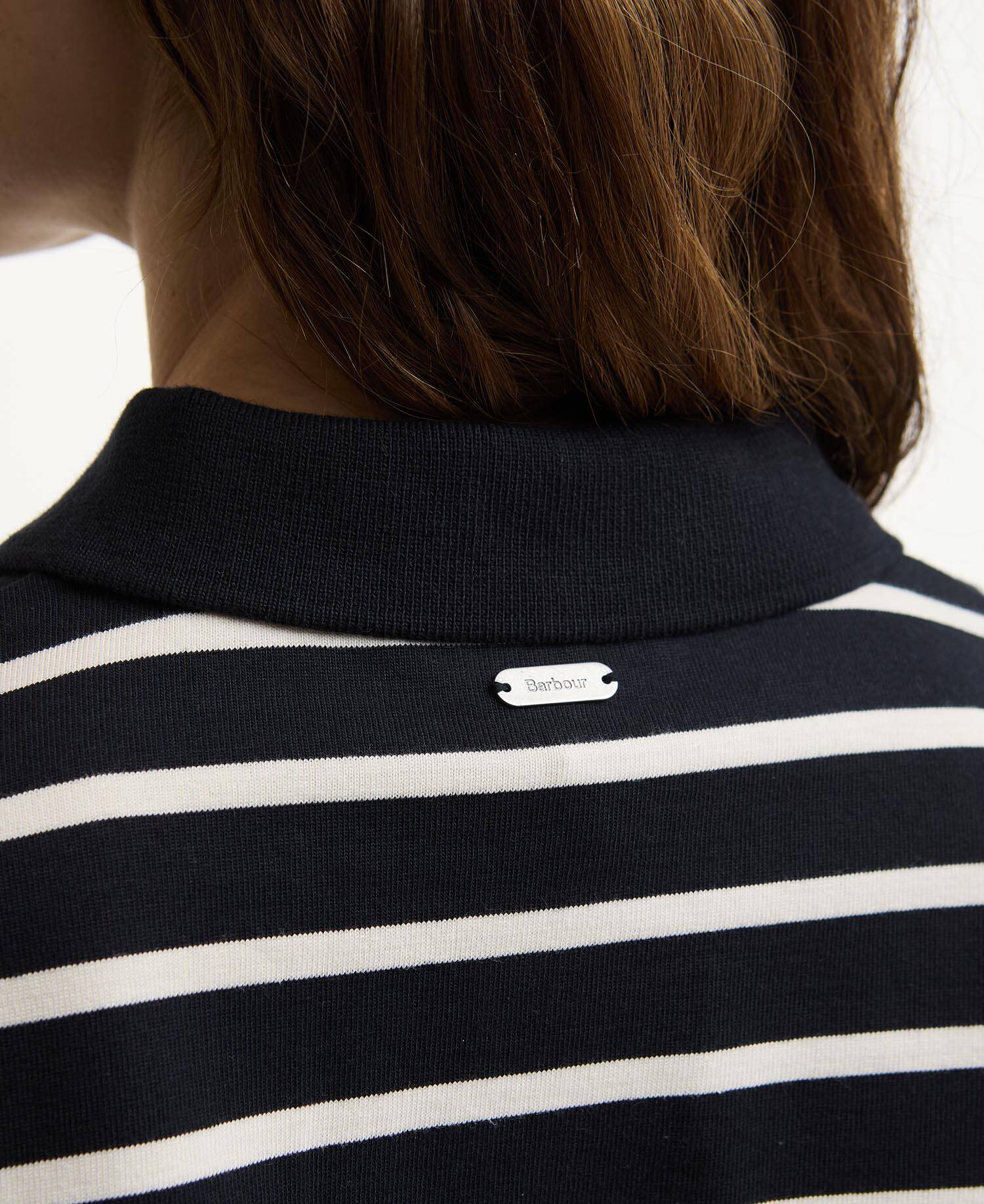 Ashwell Striped Rugby Shirt Dark Navy Stripe image number 4