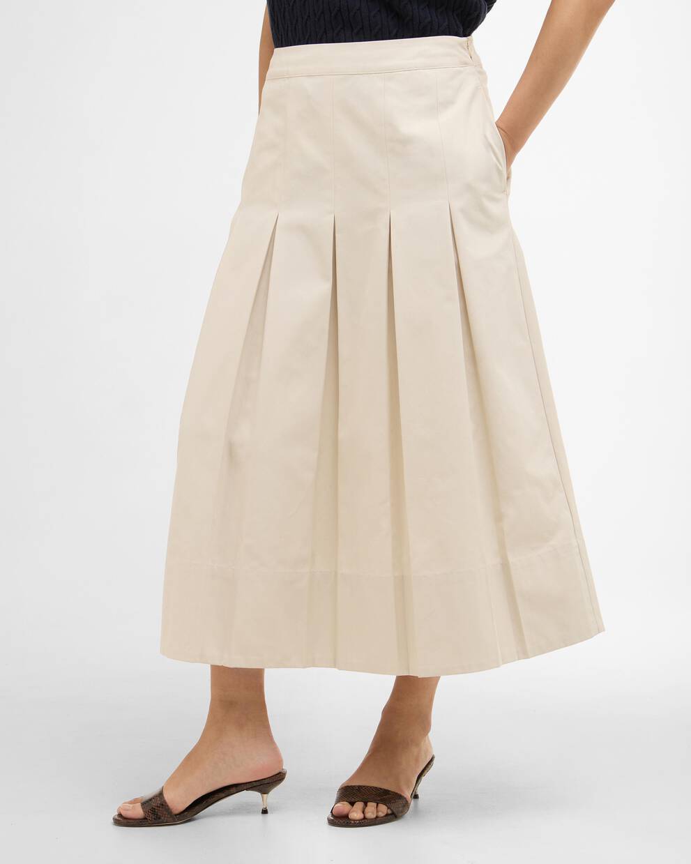 Kirby Pleated Midi Skirt