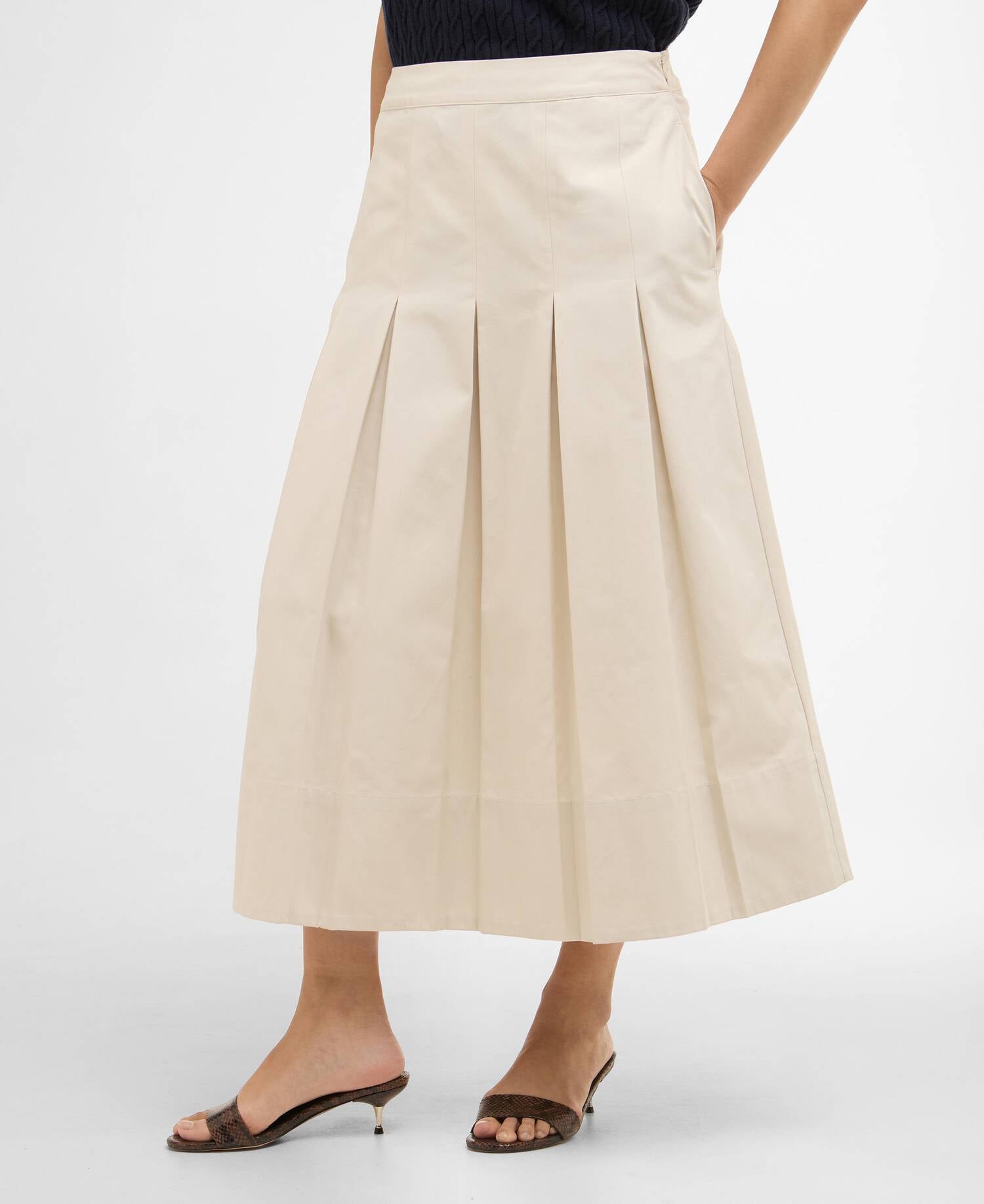 Kirby Pleated Midi Skirt Jasmine image number 1