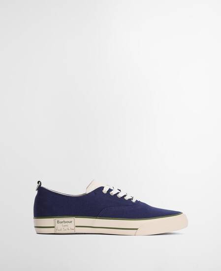 Paul Smith Loves Barbour Damen Sneaker Plimsolls Dark Navy