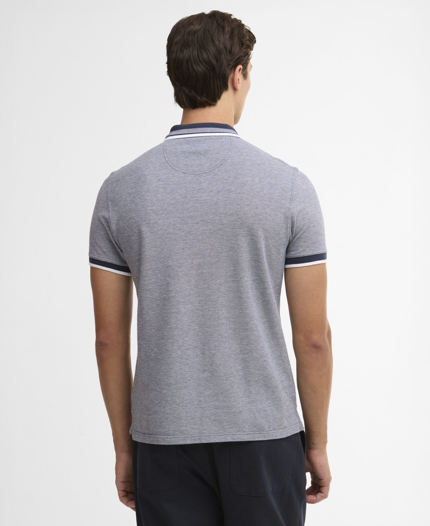 Polo Castleford leggermente aderente Navy