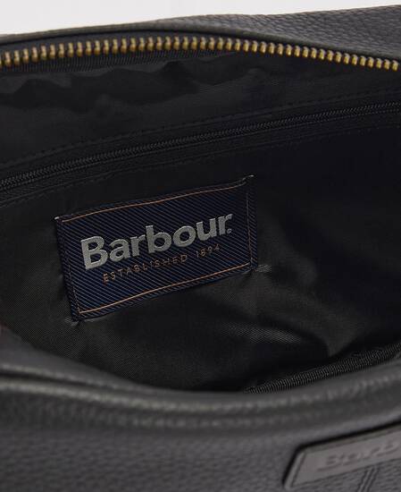 Highgate Leather Washbag Classic Black