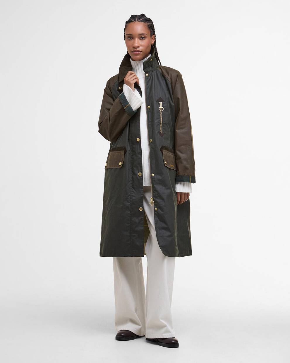 Evette Waxed Car Coat