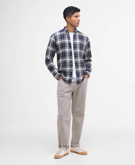 Whernside Tailored Long-Sleeved Shirt Navy