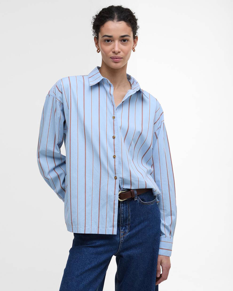 Saffron Striped Relaxed Shirt