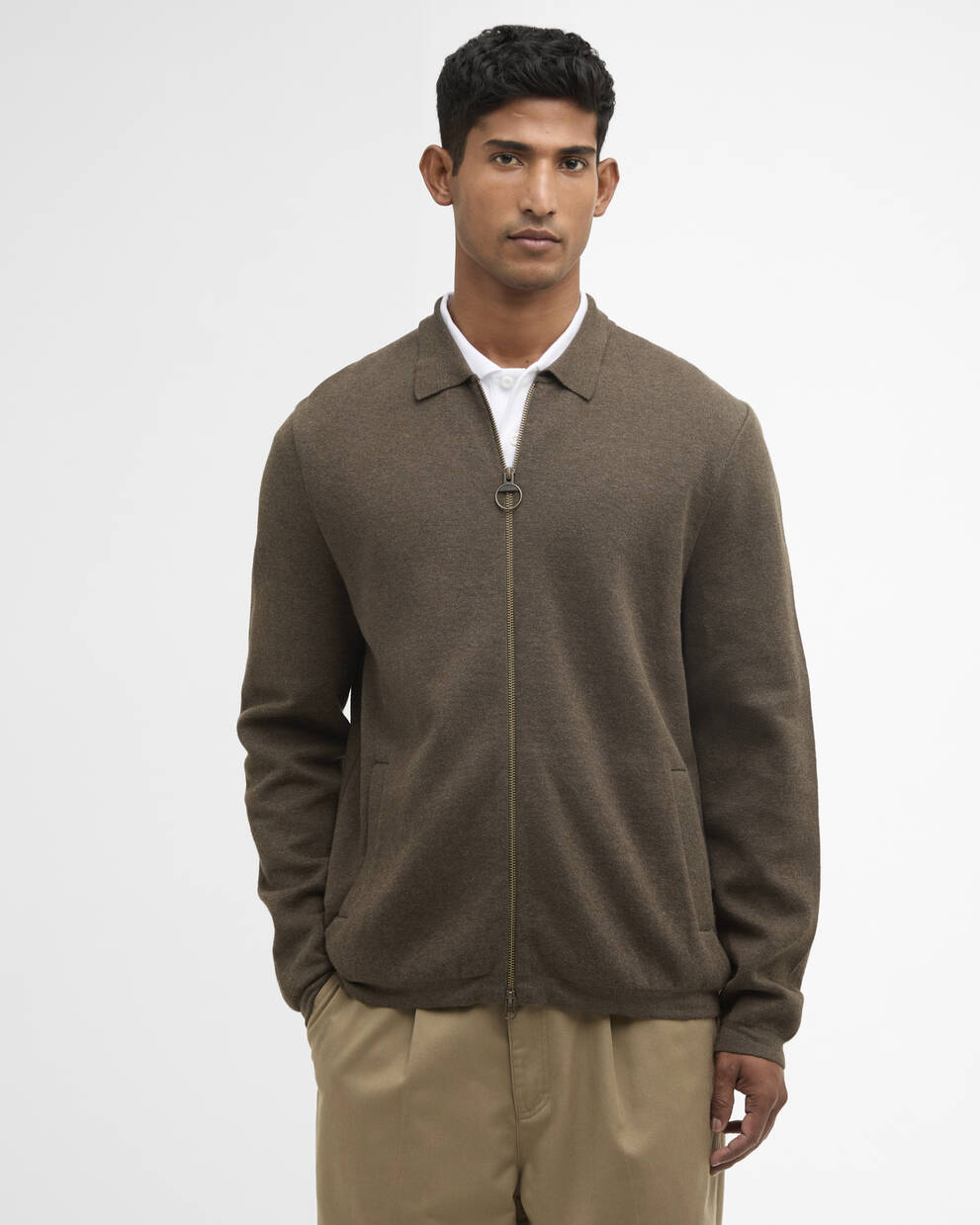 Crowcombe Knitted Zip-Up Jumper