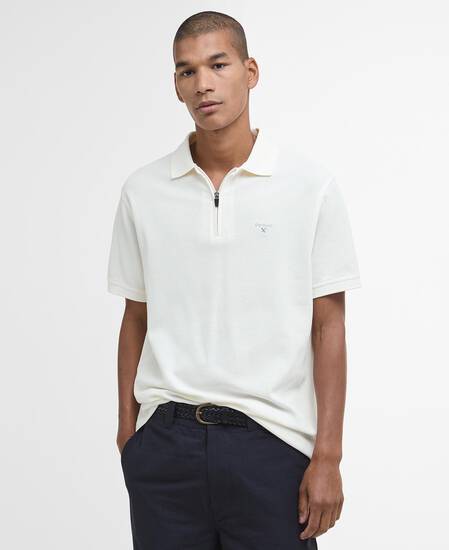 Wadworth Short-Sleeved Polo Shirt Whisper White