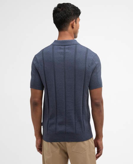 Poloshirt Wellburn Knitted Navy