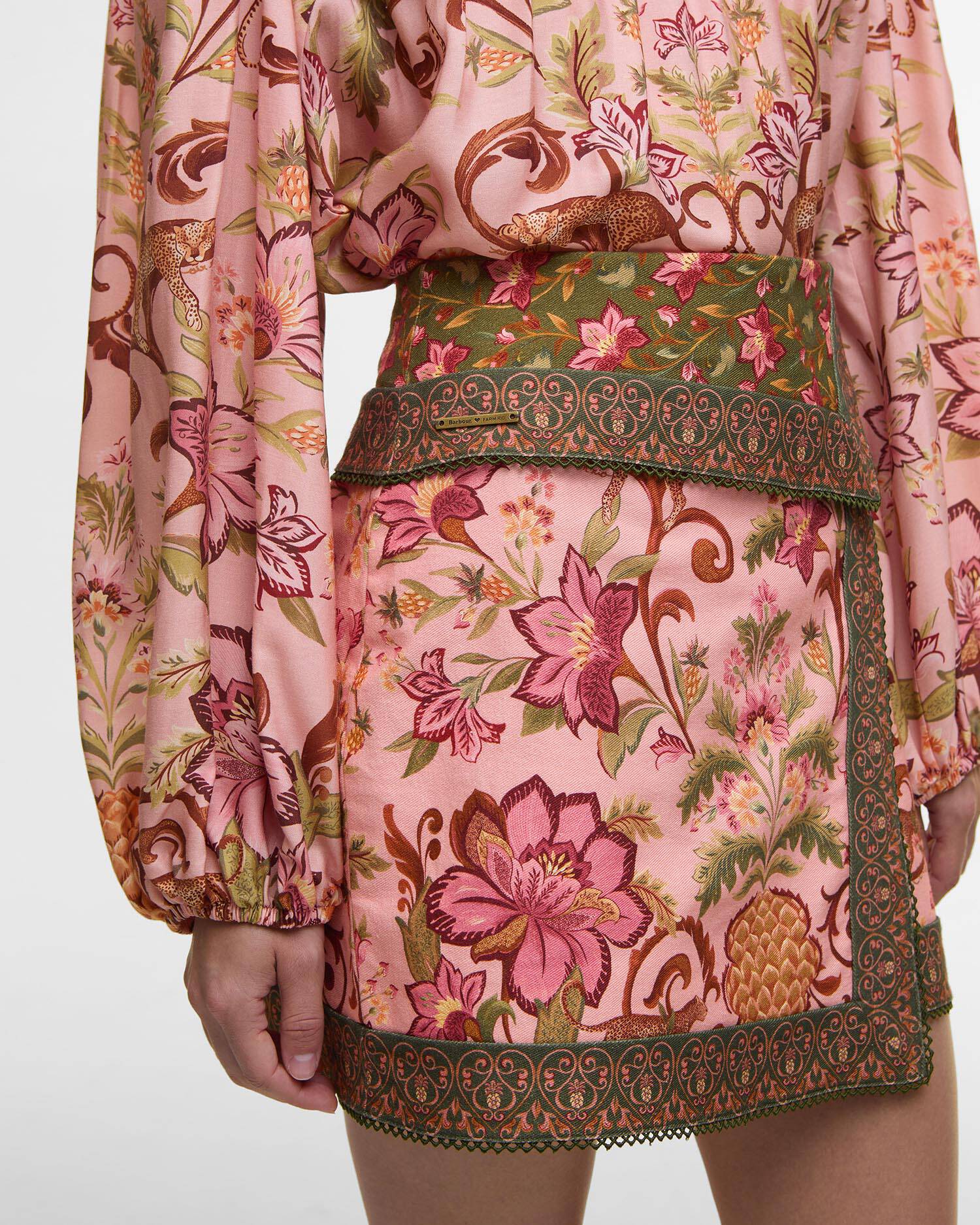 Barbour FARM Rio Thais Mini Skirt Tropical Print image number 3