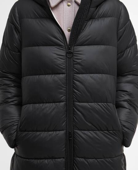 Olivios Longline Puffer Jacket Black