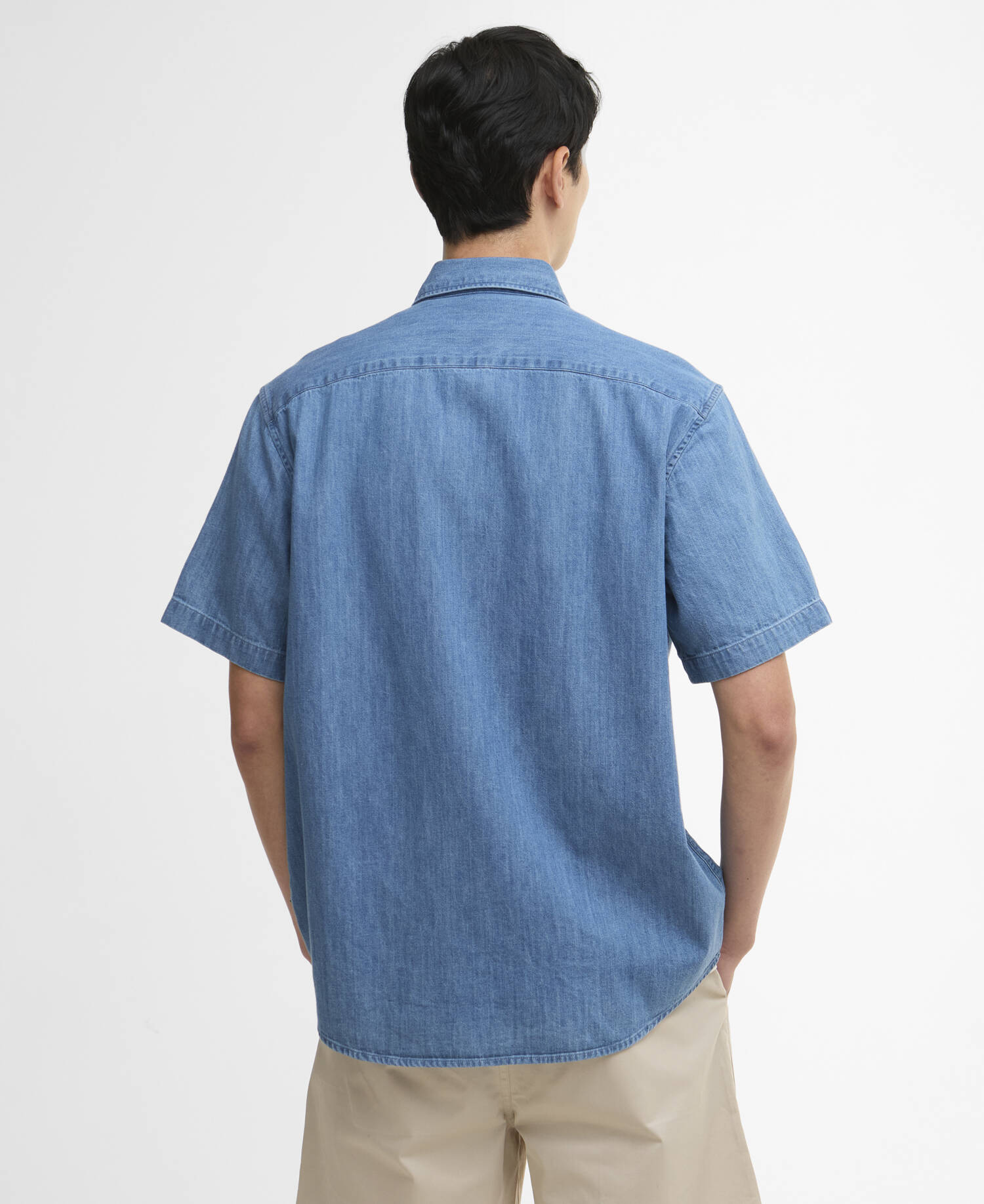Ashbrooke Oversized Short Sleeve Chambray Shirt image number 2