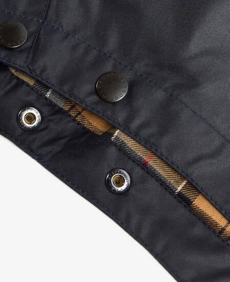 Waxed Cotton Hood Classic Navy