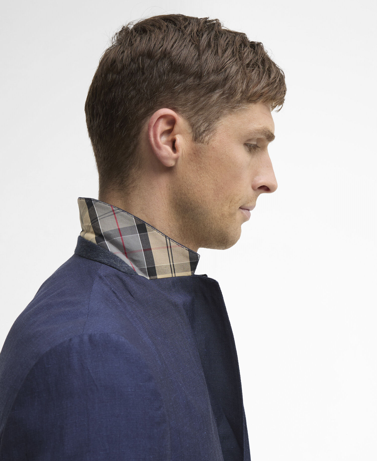 Willowtree Linen Blend Blazer Navy