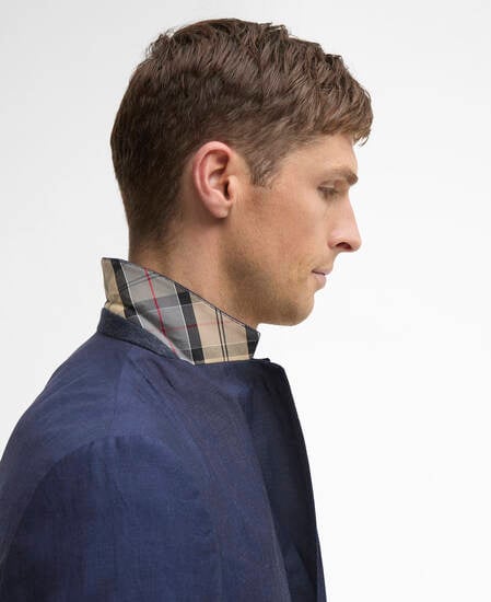 Willowtree Linen Blend Blazer Navy