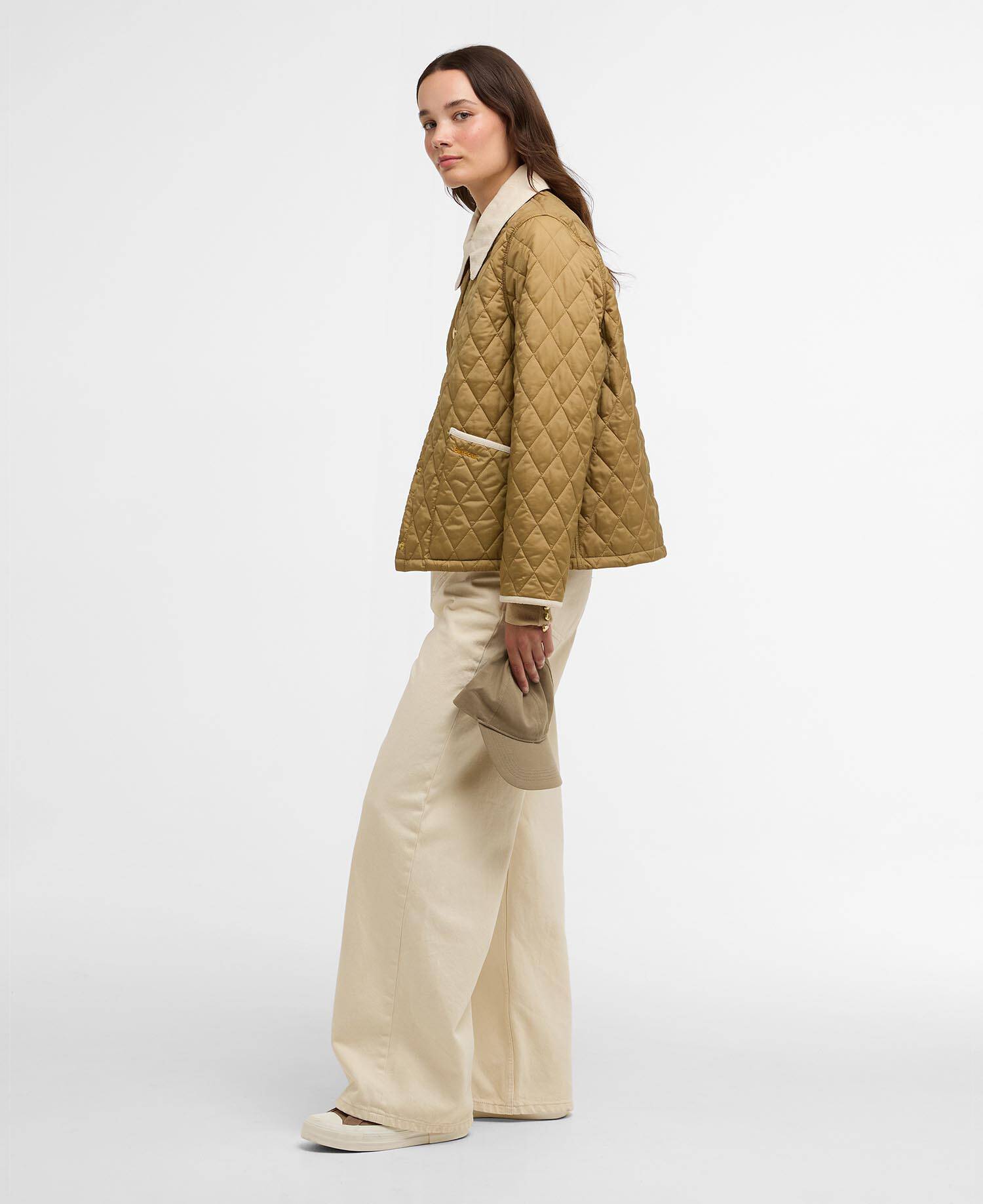 Steppjacke Icons Cropped Liddesdale Sand/Dress/Pearl image number 1