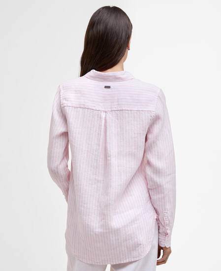 Marine Relaxed Long-Sleeved Shirt Pink Punch