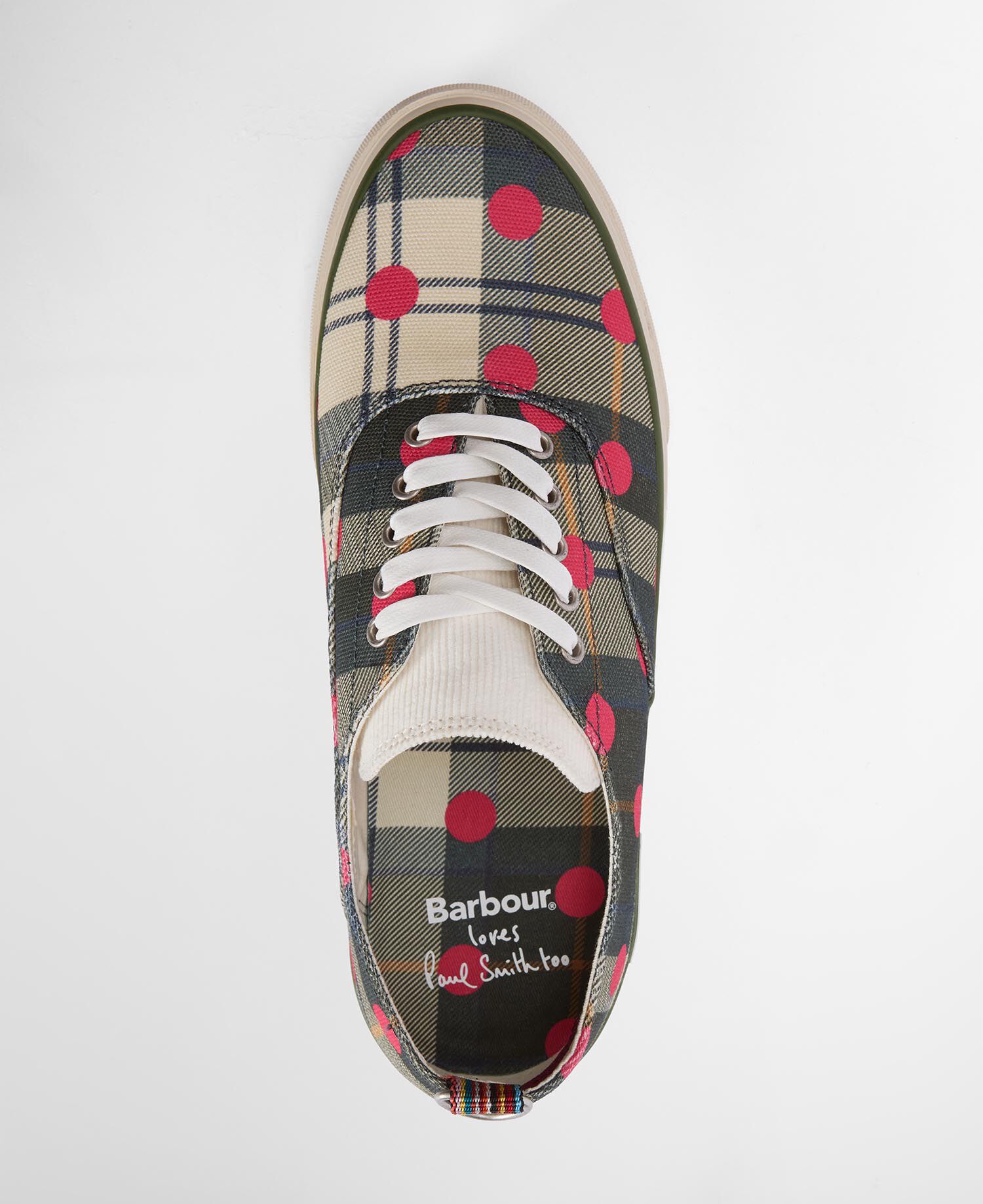 Paul Smith Loves Barbour Herren Sneaker Plimsolls Ancient Tartan