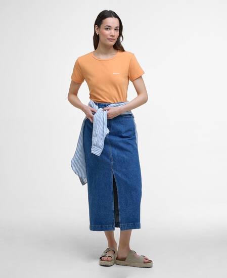 Saltford Logo T-Shirt Papaya