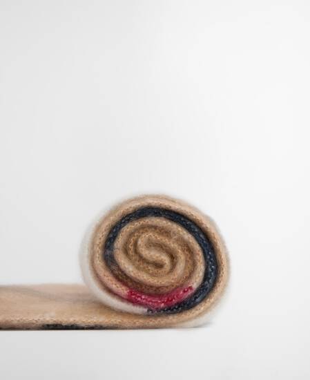 Isla Tartan Boucle Scarf Hessian Tartan