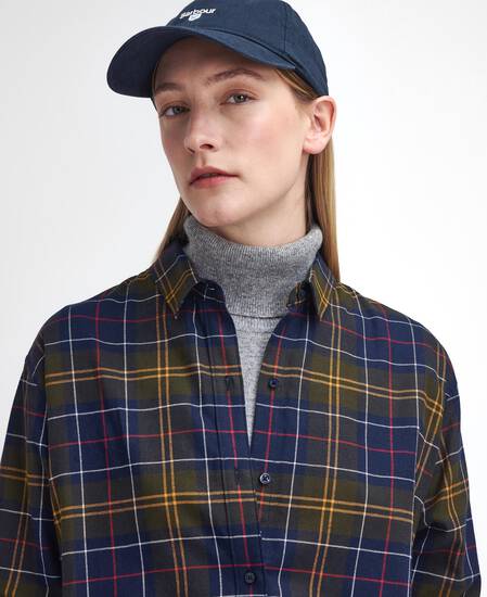 Elishaw Relaxed Long-Sleeved Shirt Classic Tartan