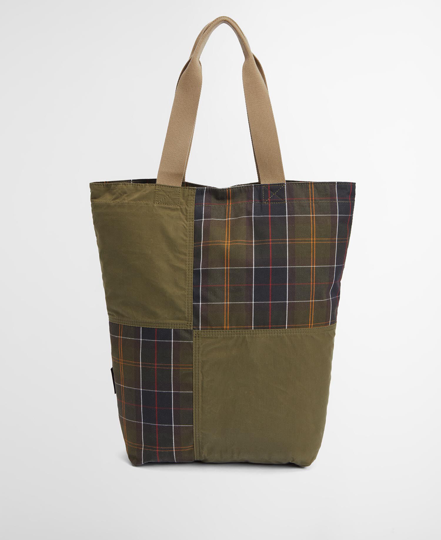 Transport Patchwork Tote Bag Dusky Green