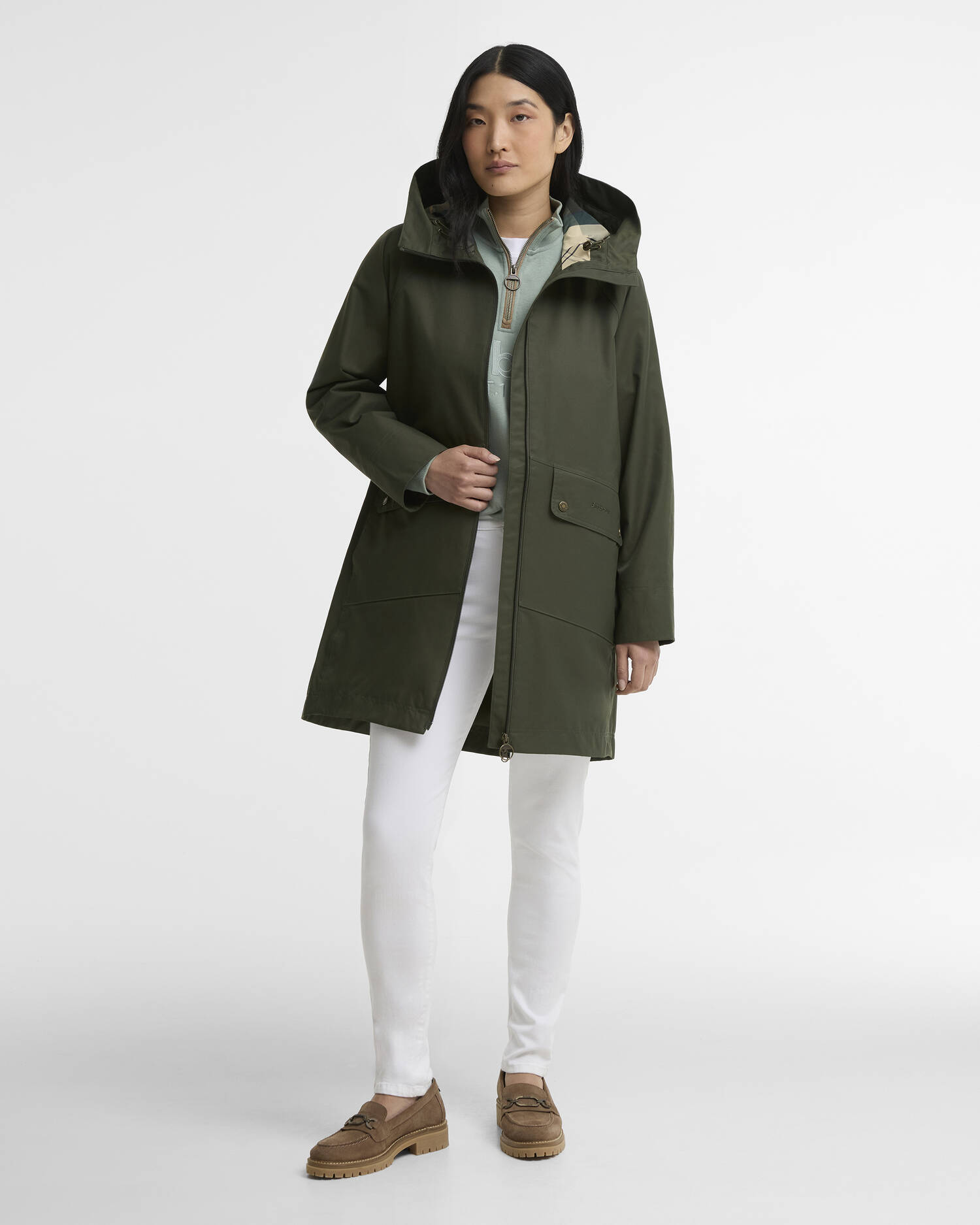 Heron Waterproof Jacket Olive image number 1