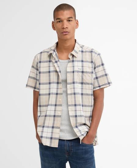 Gordon Short-Sleeved Tailored Shirt Oban Mist Tartan