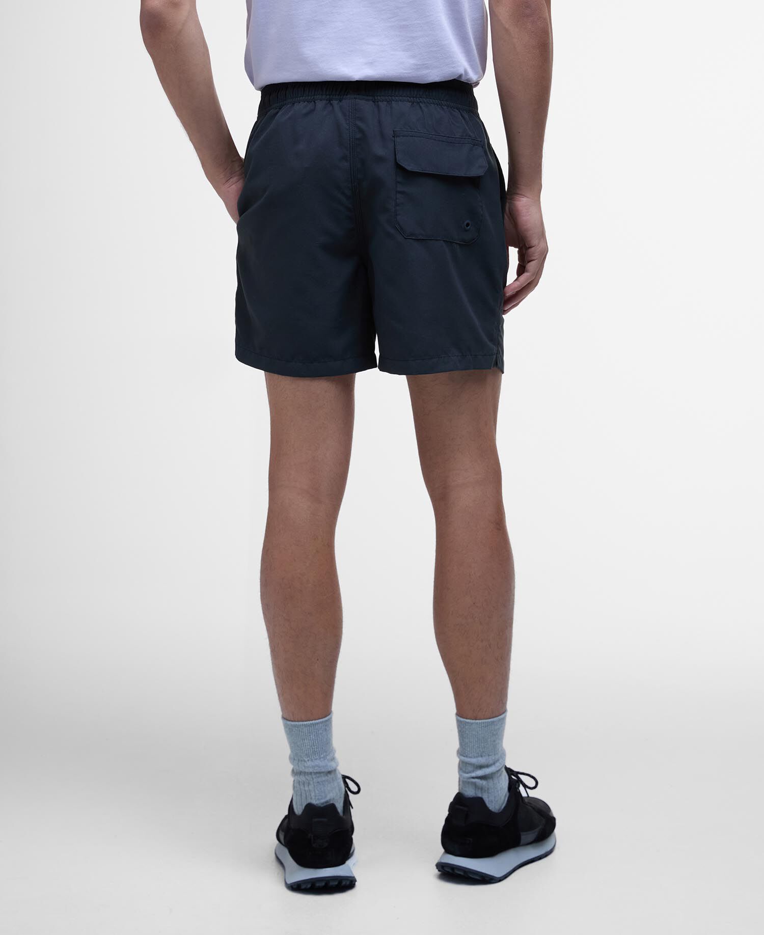 Block Print Swim Shorts Classic Black