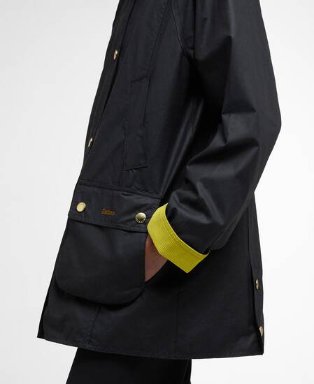 Wachsjacke Icons Modern Beadnell Black/Classic