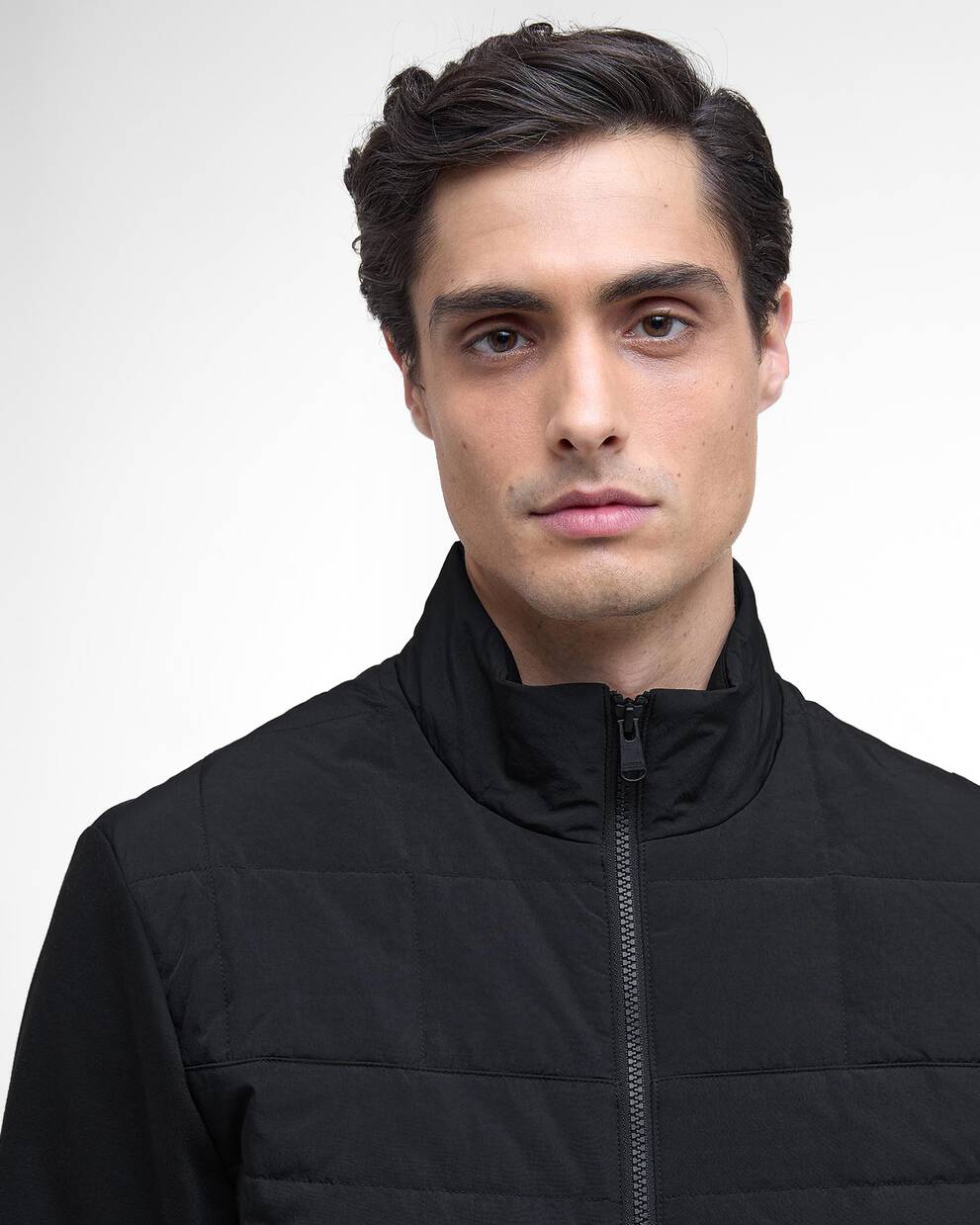 Felpa Collins con trapuntatura orizzontale