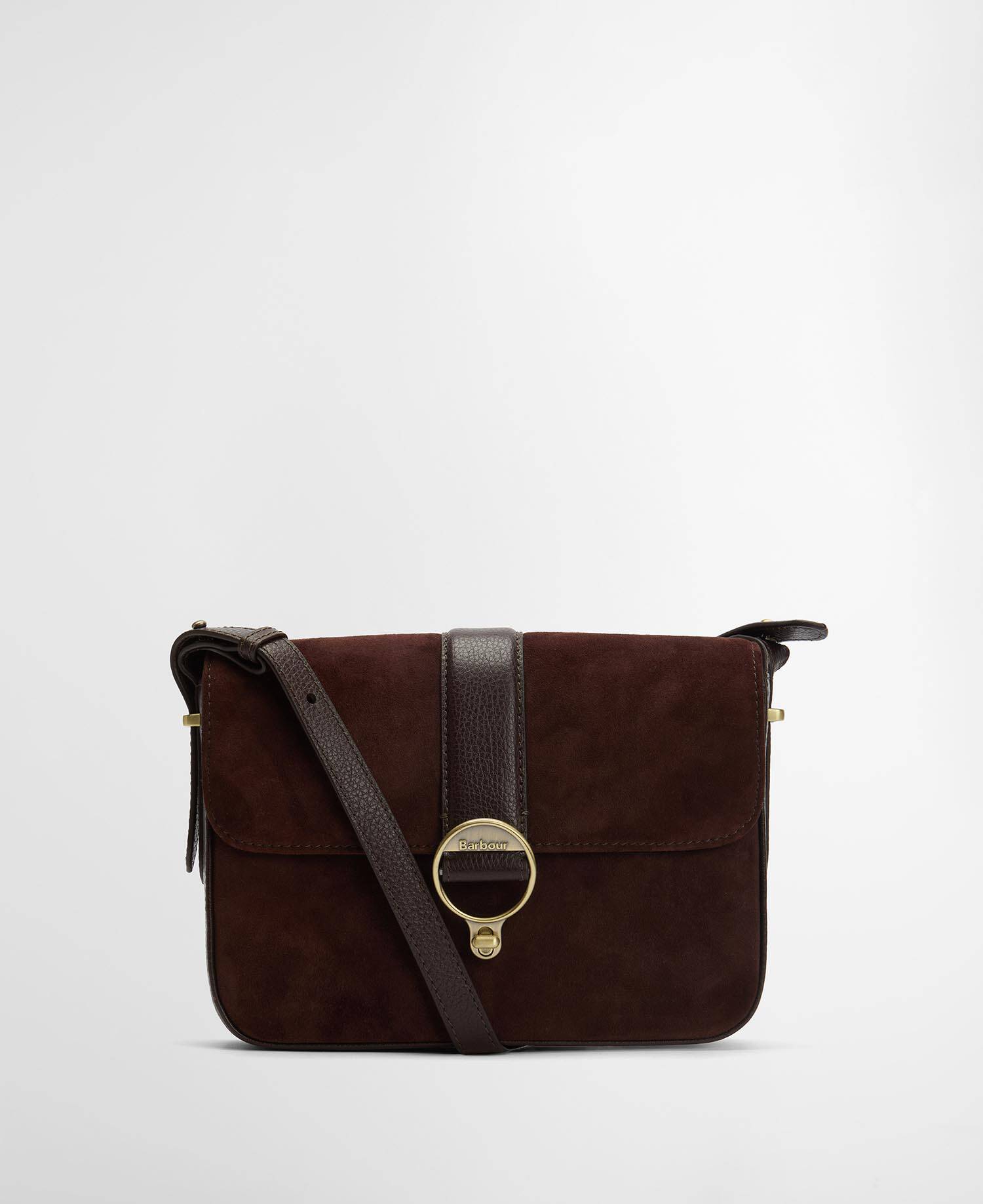 Wildledertasche Rosa Crossbody Dark Brown image number 0