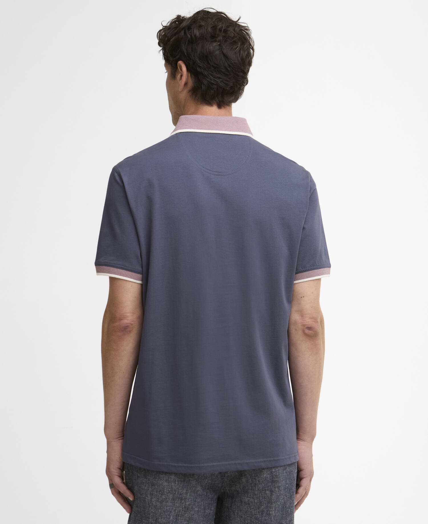 Cornsay Short-Sleeved Polo Shirt Washed Navy image number 2