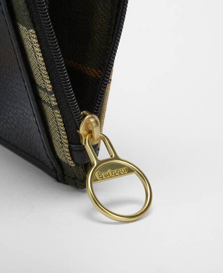 Alder Leather Card Holder Black/Ancient