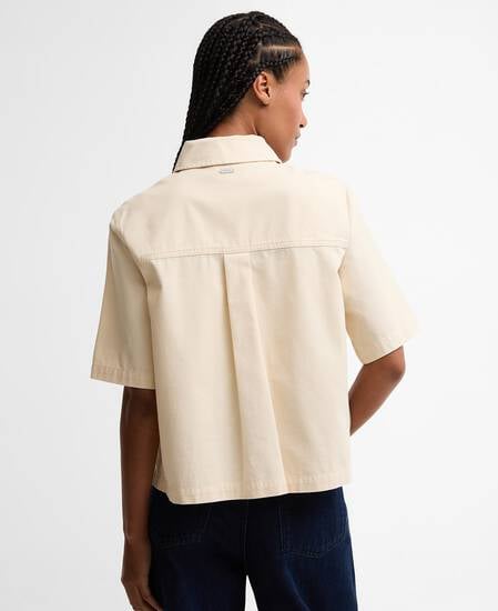Aylesby Boxy Short-Sleeved Shirt Original Ecru