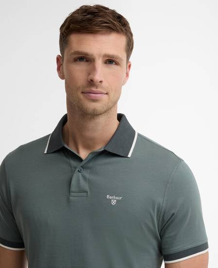 Cornsay Short-Sleeved Polo Shirt Vintage Teal