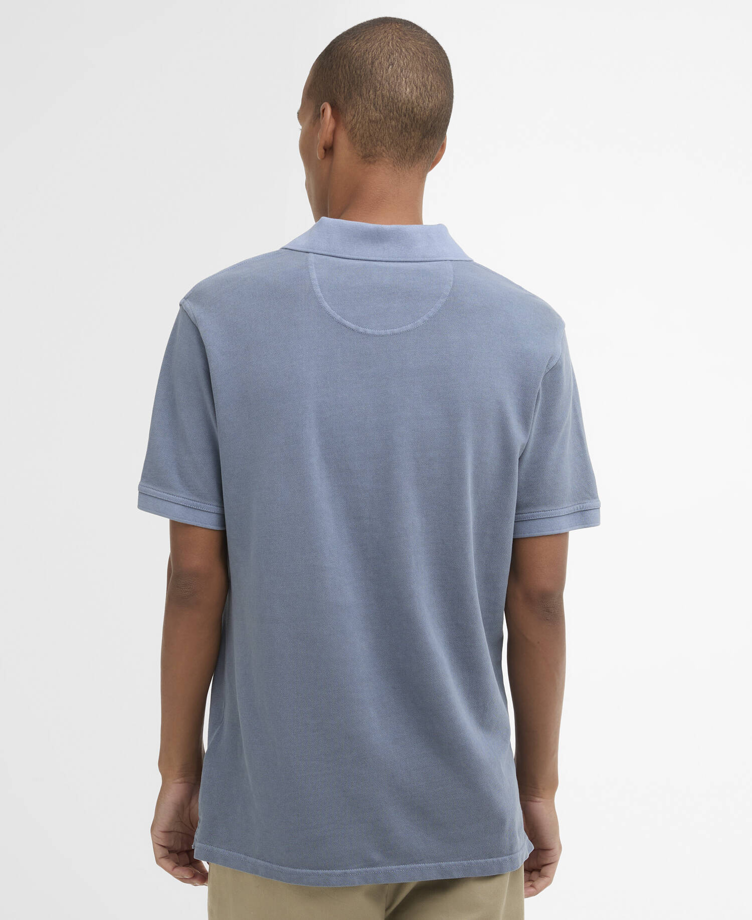 Washed Tartan Tailored Pique Polo image number 2