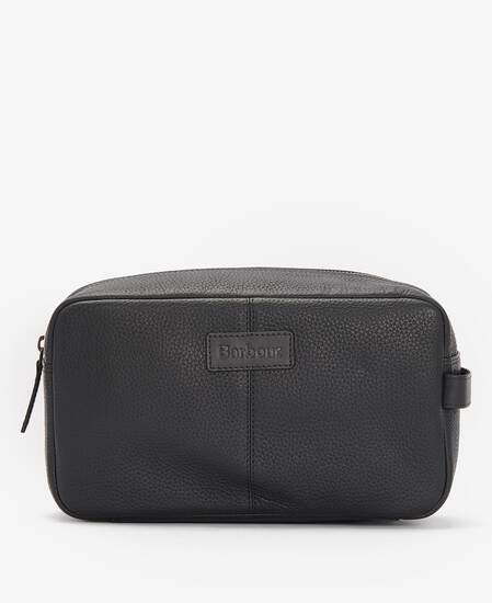Highgate Leather Washbag Classic Black