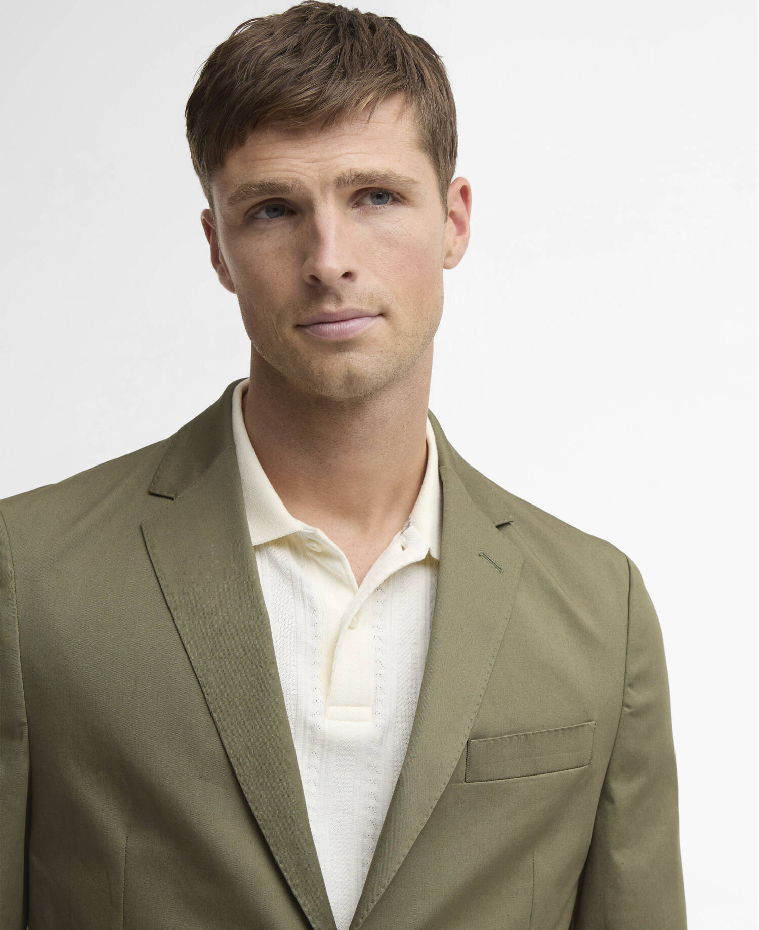 Bellamy Cotton Blazer Olive image number 3