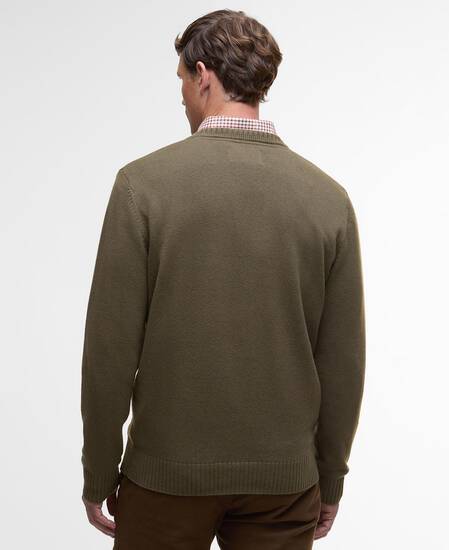 Kelson V-Neck Jumper Olive Kelson V-Neck Jumper Olive
