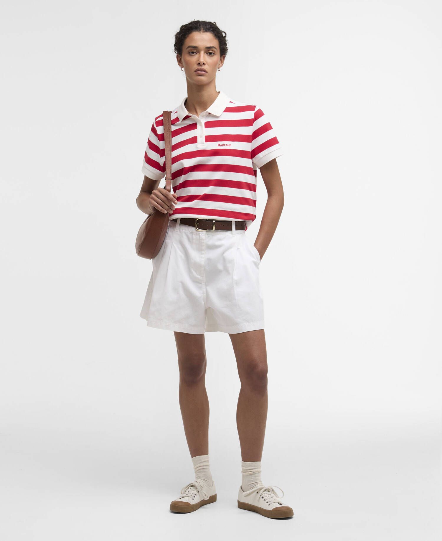 Poloshirt Ashbourne Striped Poppy Red Stripe image number 1
