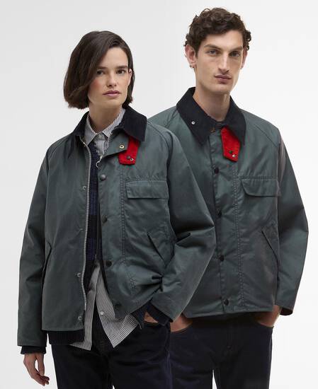 Paul Smith loves Barbour Transport Waxed Jacket Dark Slate