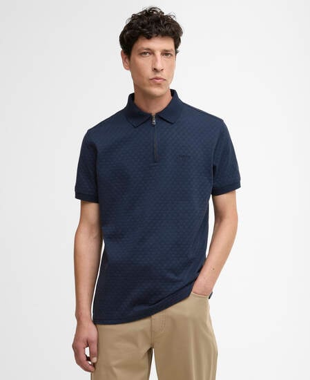Hockham Tailored Polo Shirt Navy