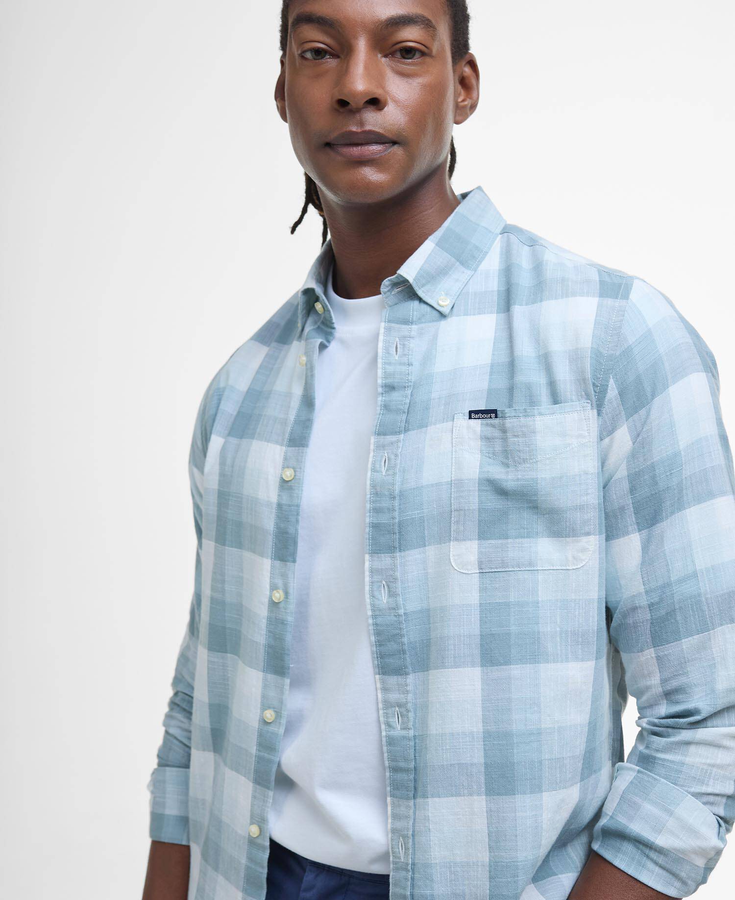 Hillroad Tailored Long-Sleeved Shirt Vintage Teal image number 3